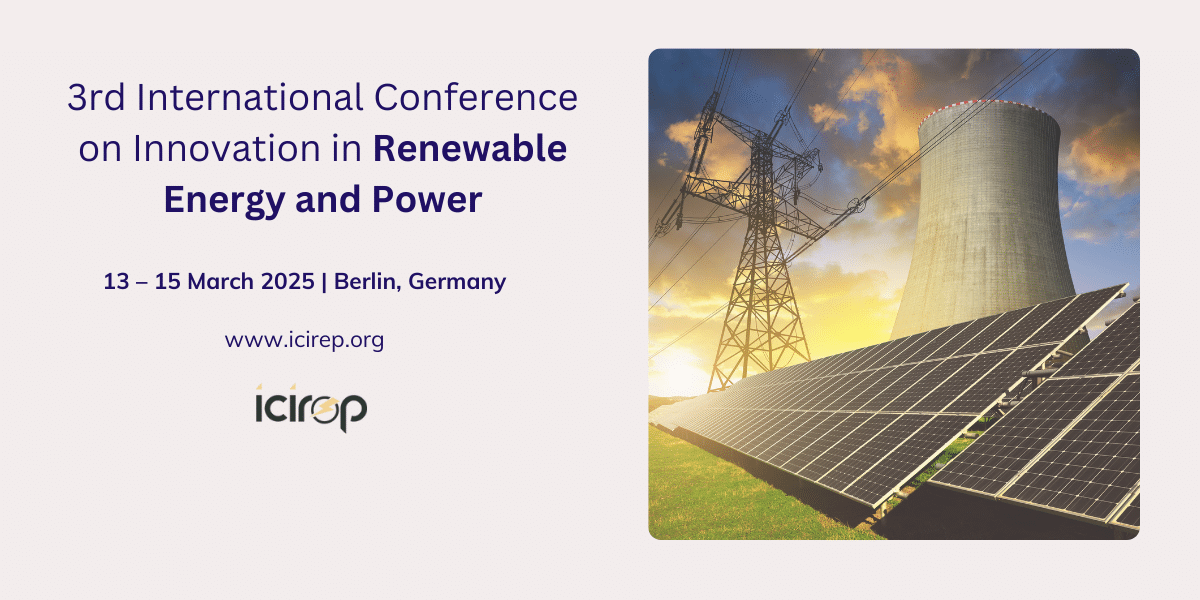 3rd International Conference on Innovation in Renewable Energy and Power